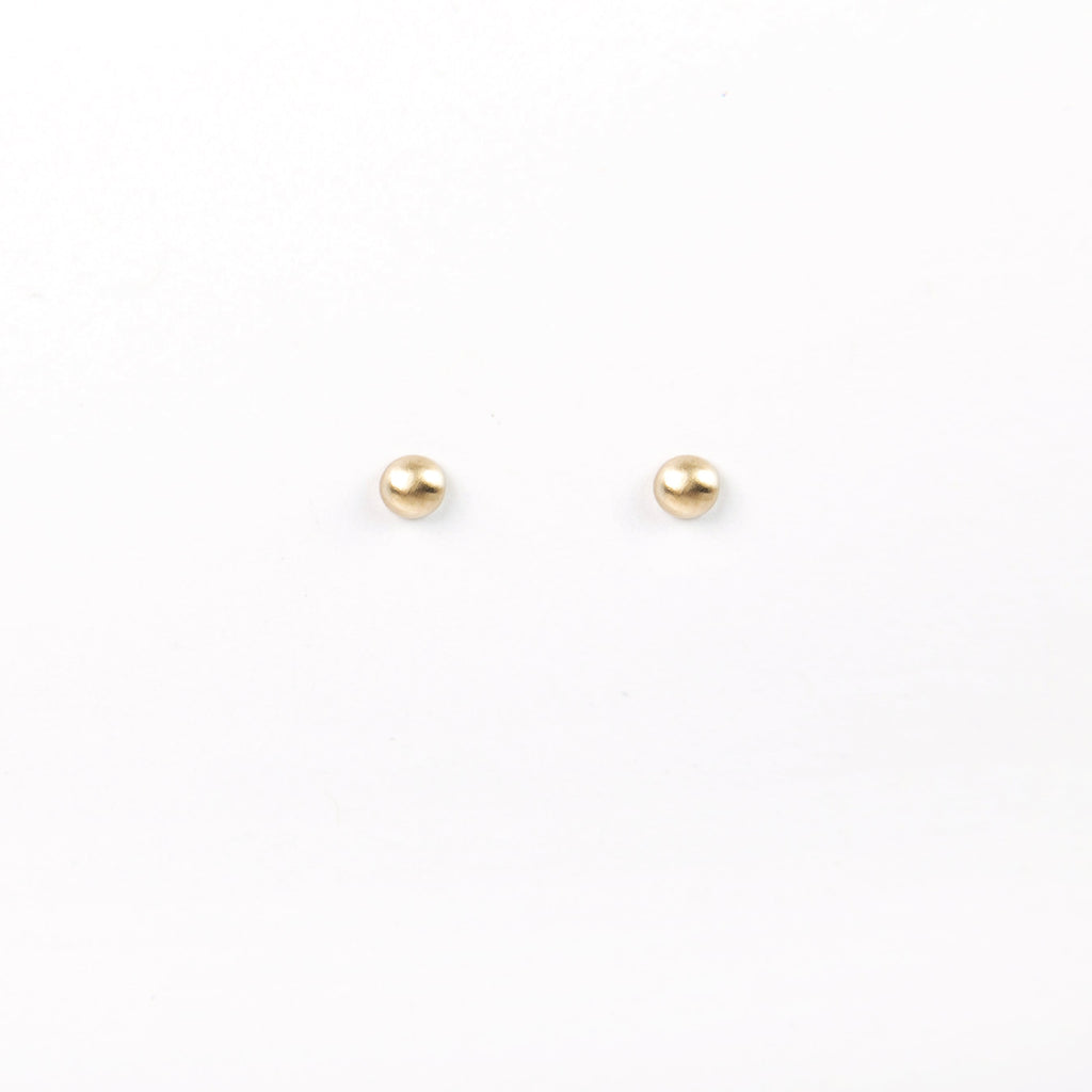 Carla Caruso - Bubble Stud Earrings - Yellow Gold - Small