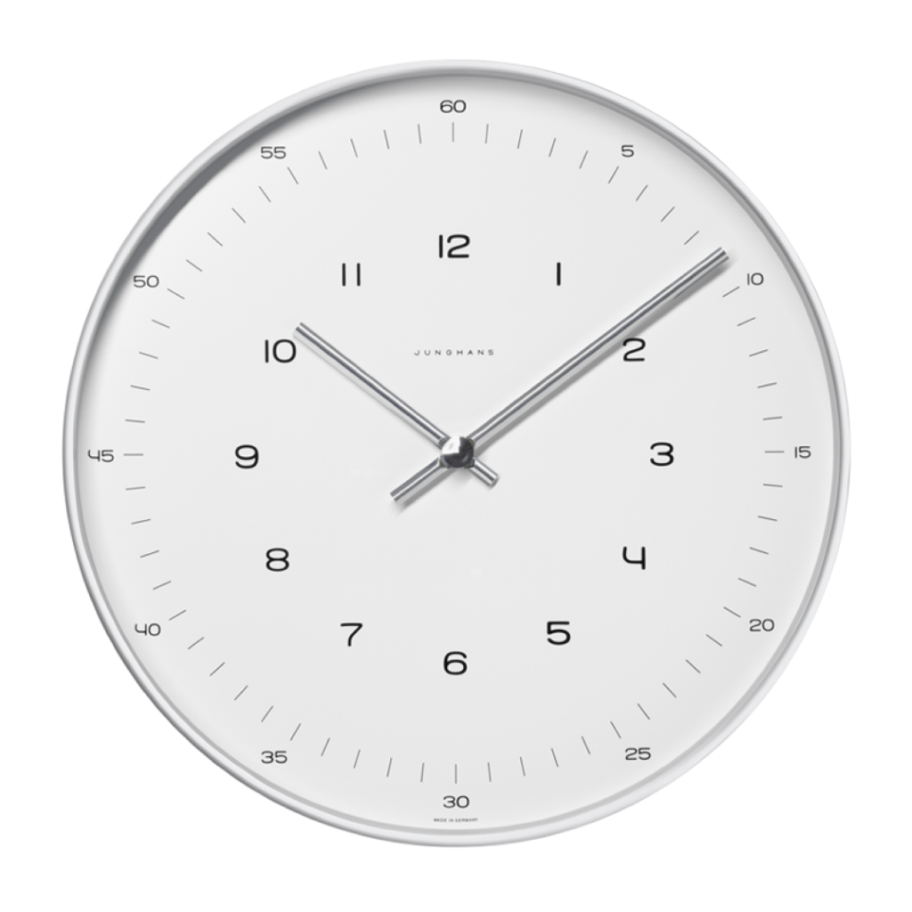 Max Bill Wall Clock Large - Numbers