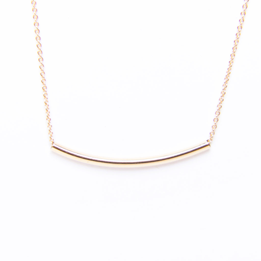 Carla Caruso - Curved Tubular Mirror Necklace