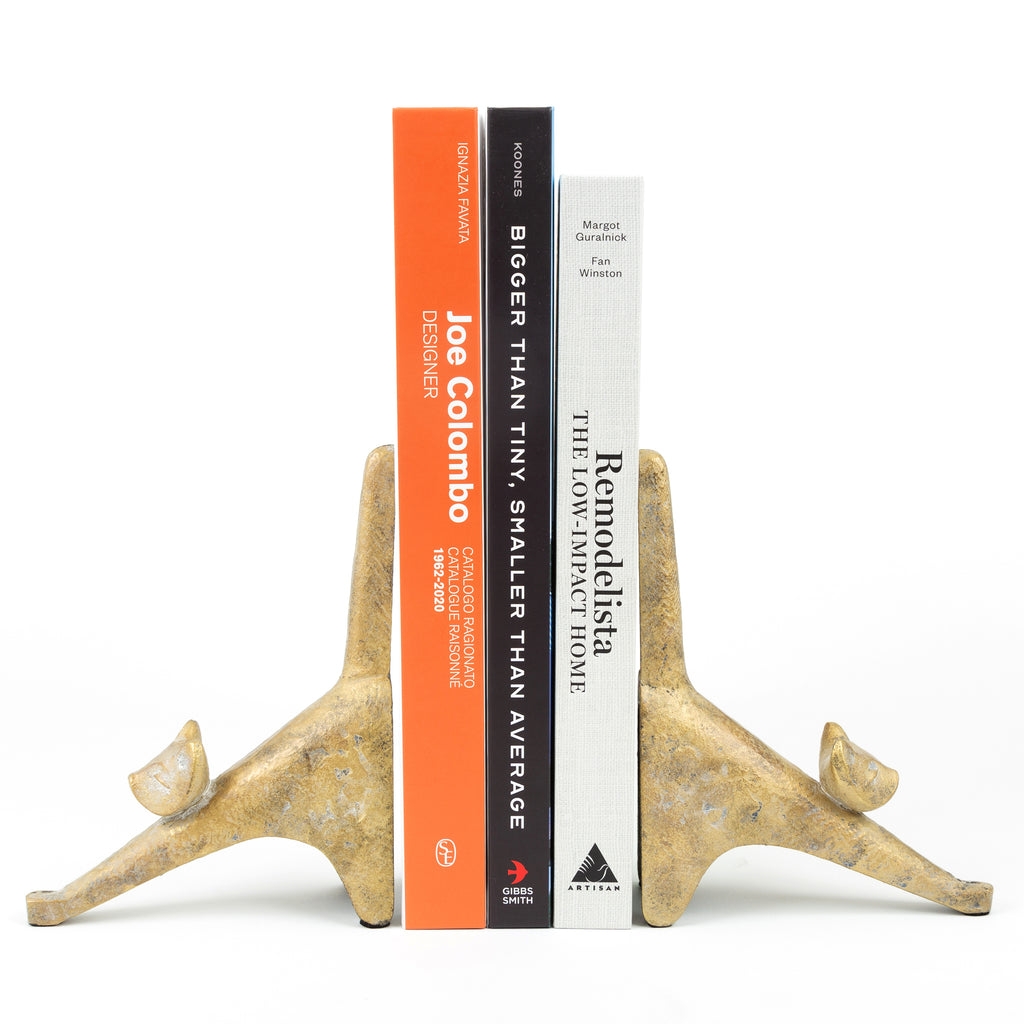 Cast Iron Cat Bookends - Set of Two