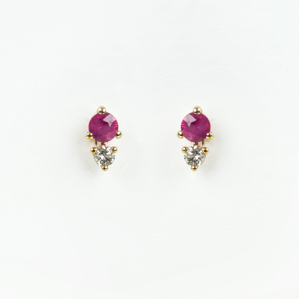 Liven Co. - Souli Ruby & Diamond Earrings