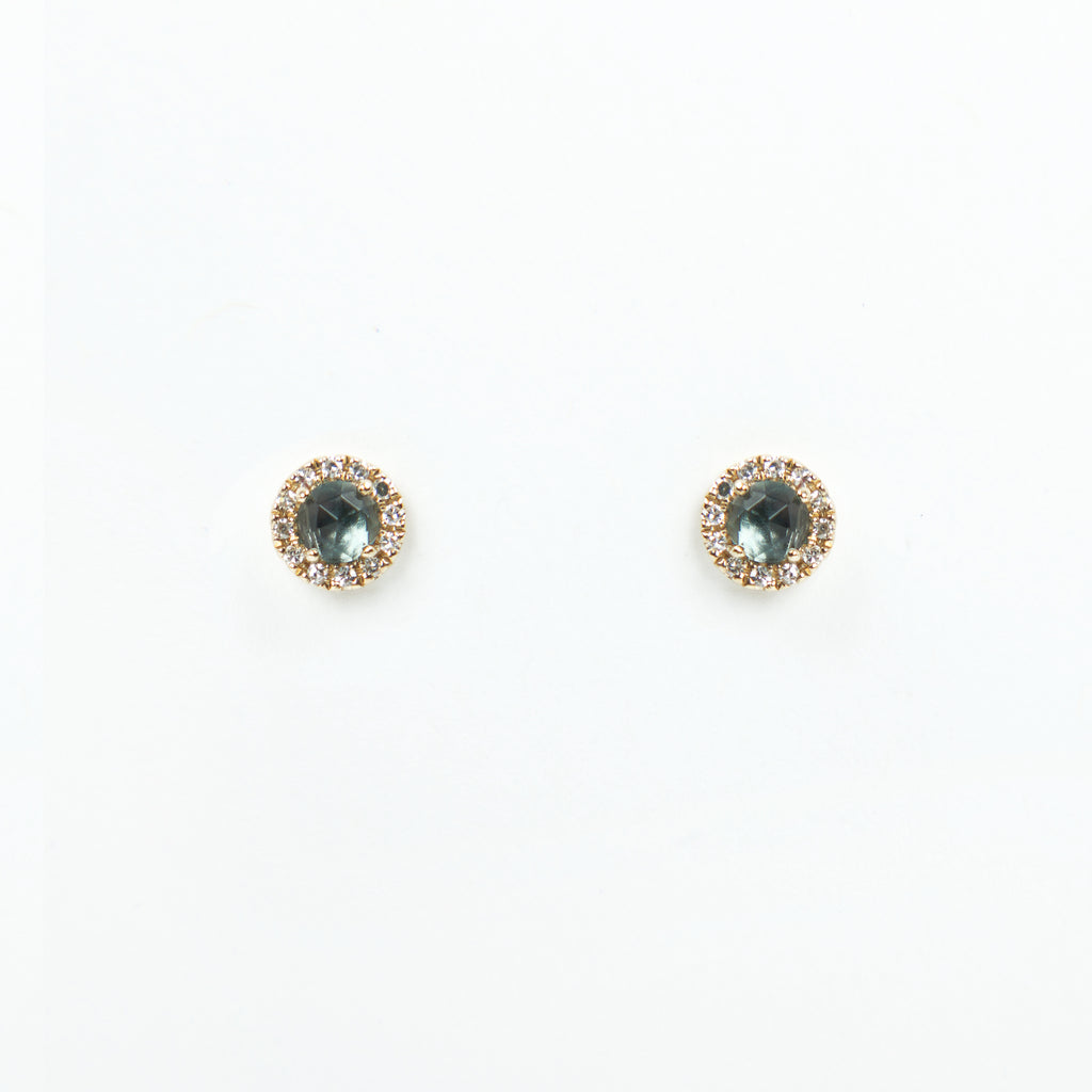 Liven Co. - Rosie 3.0mm Earrings - London Blue Topaz & Diamond