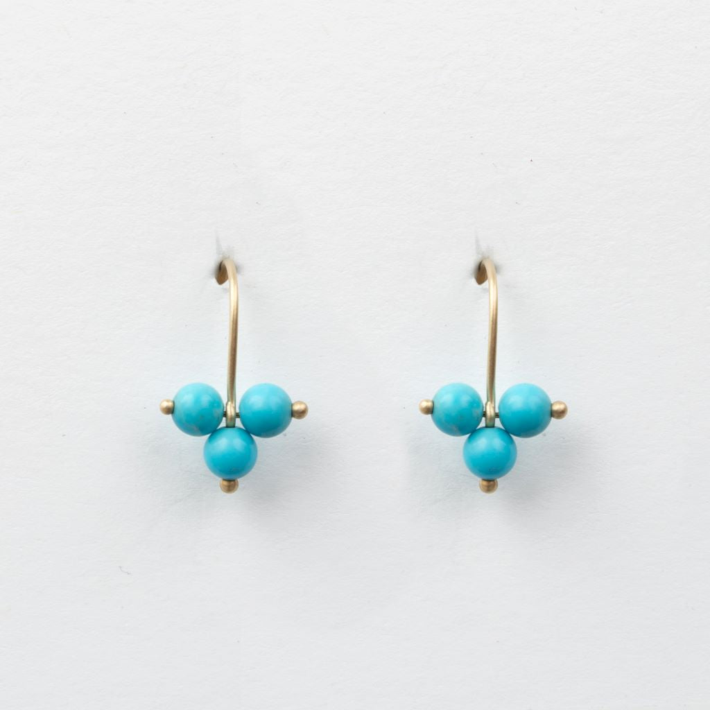 Carla Caruso - Trinity Earrings - Turquoise