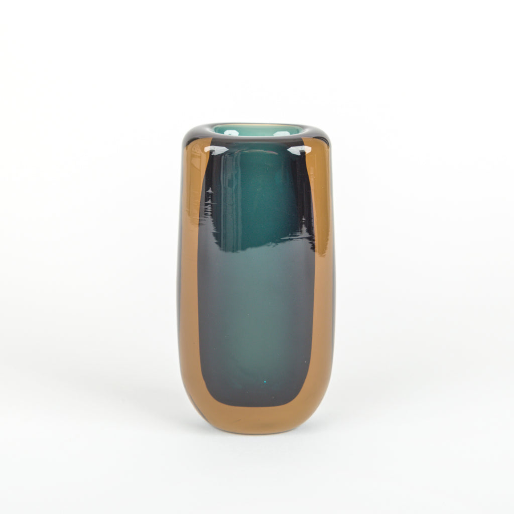 Sommerso Vases - Topaz & Dark Teal - Cylinder