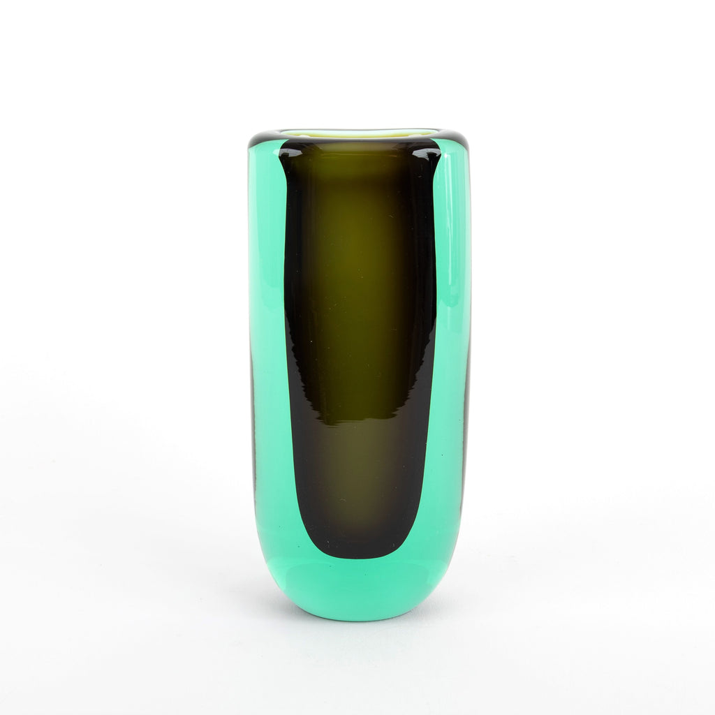 Sommerso Vases - Sea & Gold - Cylinder