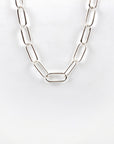 Cameron Rando - Cartouche Link Necklace - Sterling Silver