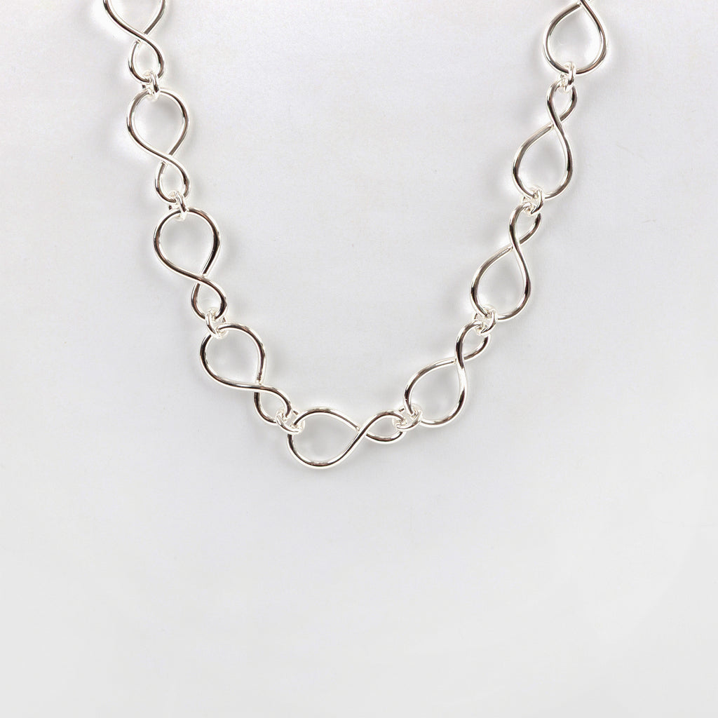 Cameron Rando - Figure Eight Link Necklace - Sterling Silver