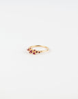N + A - Rose Bush Ring with Ruby - Size 5.5