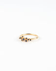 N + A - Rose Bush Ring with Blue Sapphire - Size 6.5