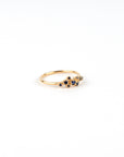 N + A - Rose Bush Ring with Blue Sapphire - Size 6.5