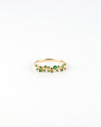 N + A - Eucalyptus Ring with Emerald - Size 6