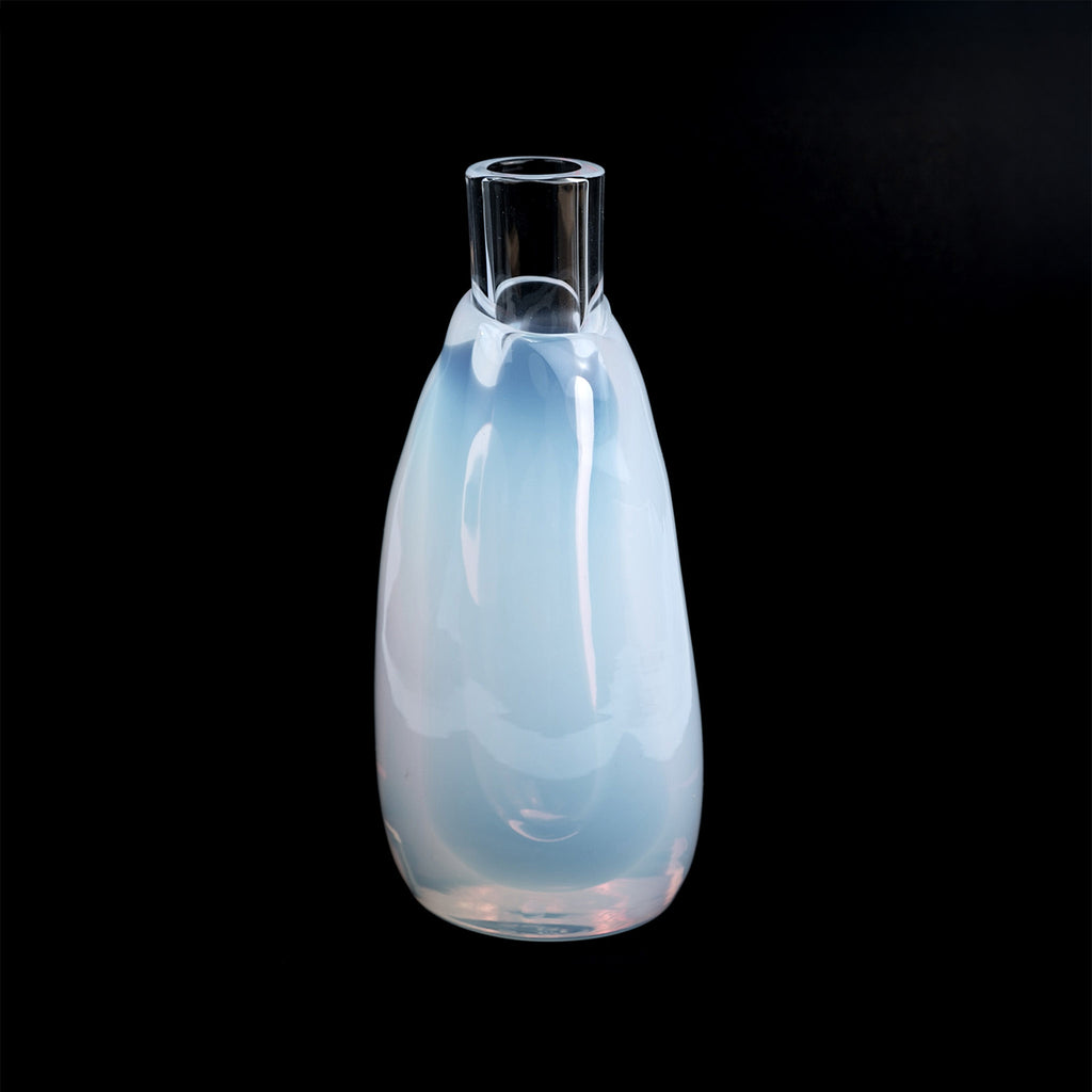 Opalescent Glass Vases - Tall Tube Vase