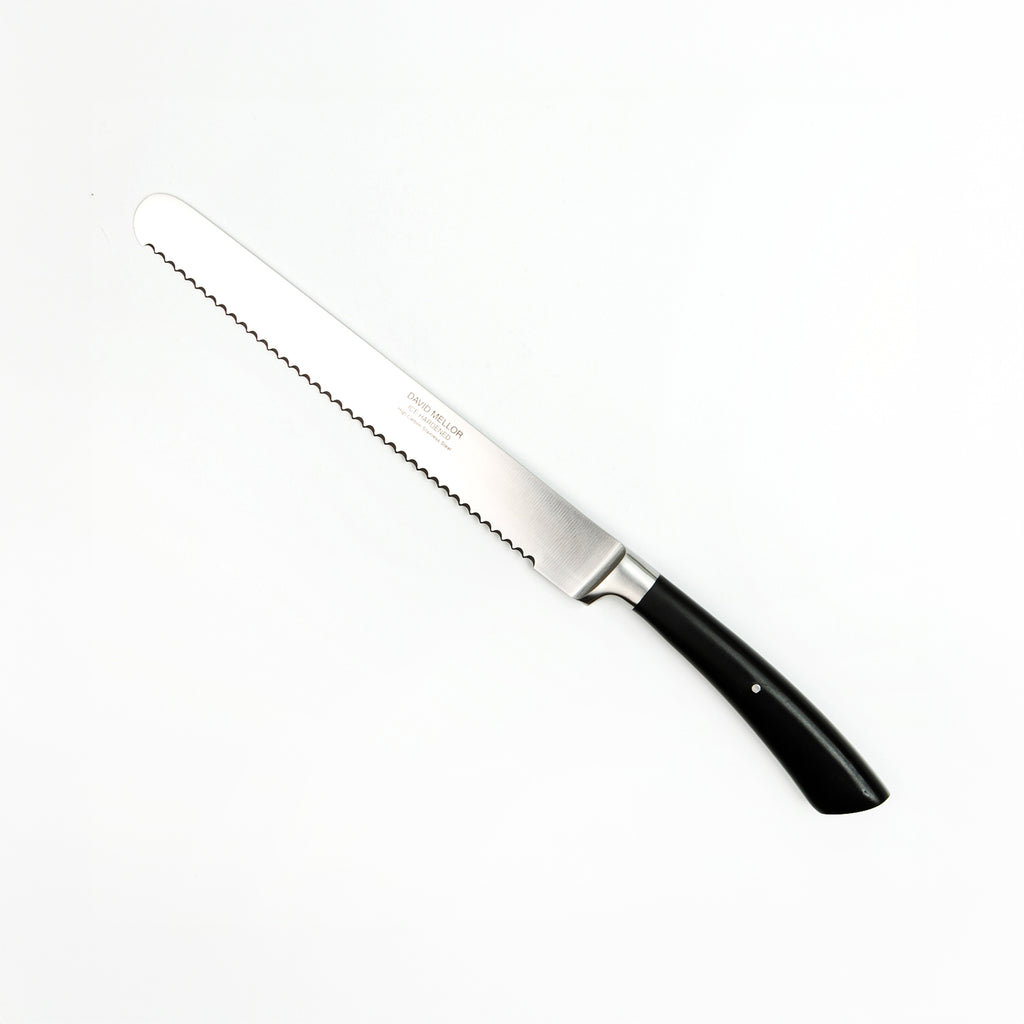 David Mellor Kitchen Knives - Black Handle Collection - Bread Knife