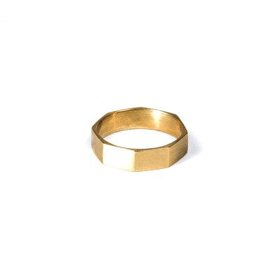 Carla Caruso - Large Octette Band - Yellow Gold - Size 6