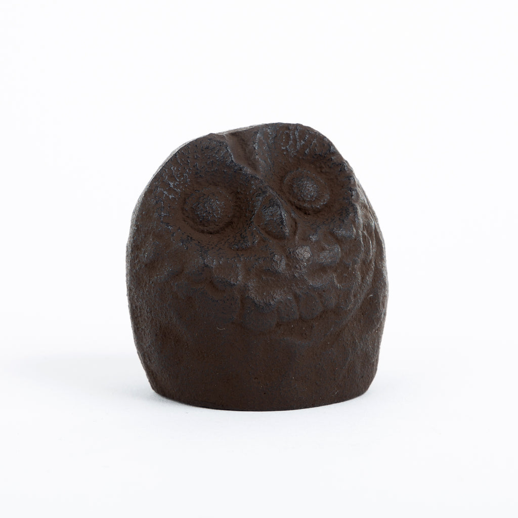 Cast Iron Owl Paperweight - Large