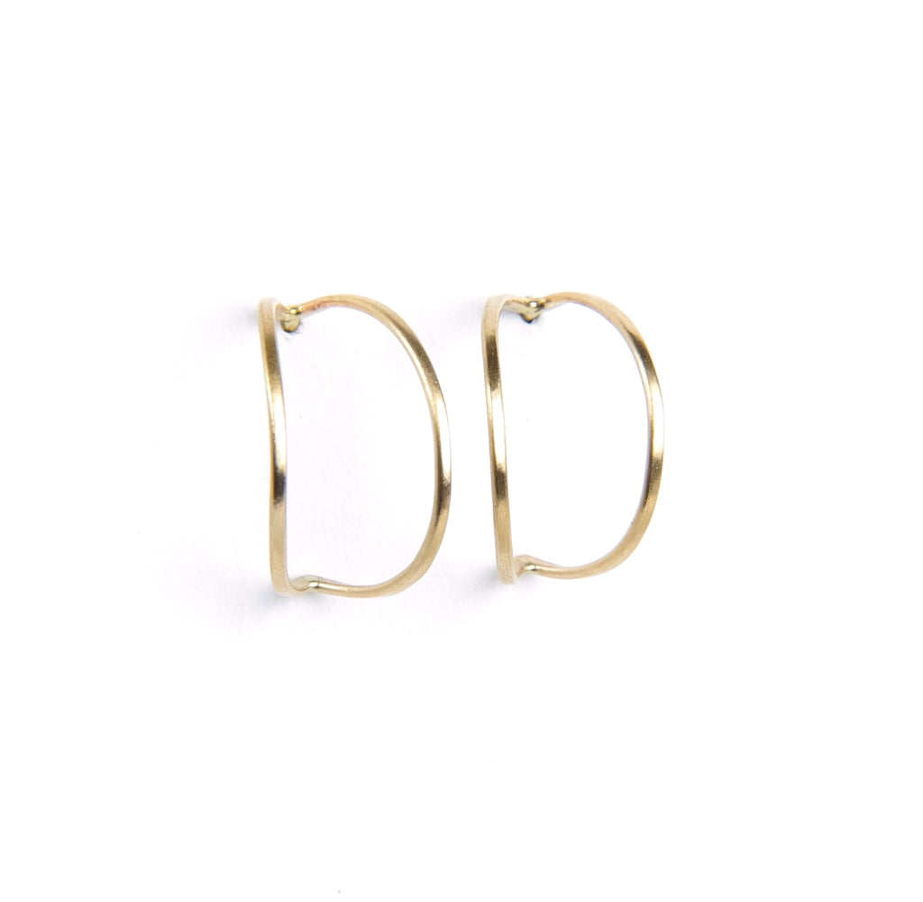 Carla Caruso - Moonlight Hoop Stud Earrings