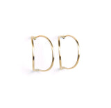 Carla Caruso - Moonlight Hoop Stud Earrings