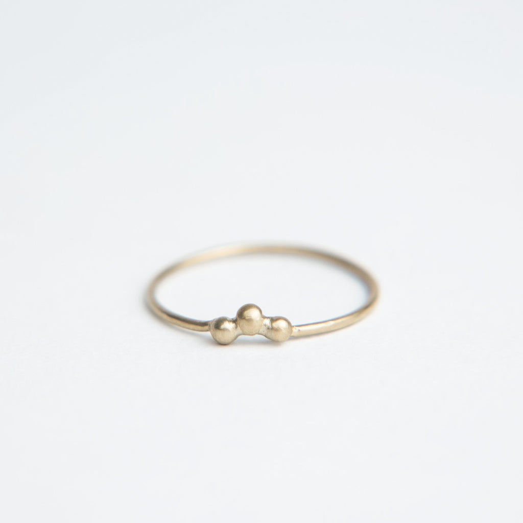 Black Barc - Tane Three Ring - 14k Yellow Gold