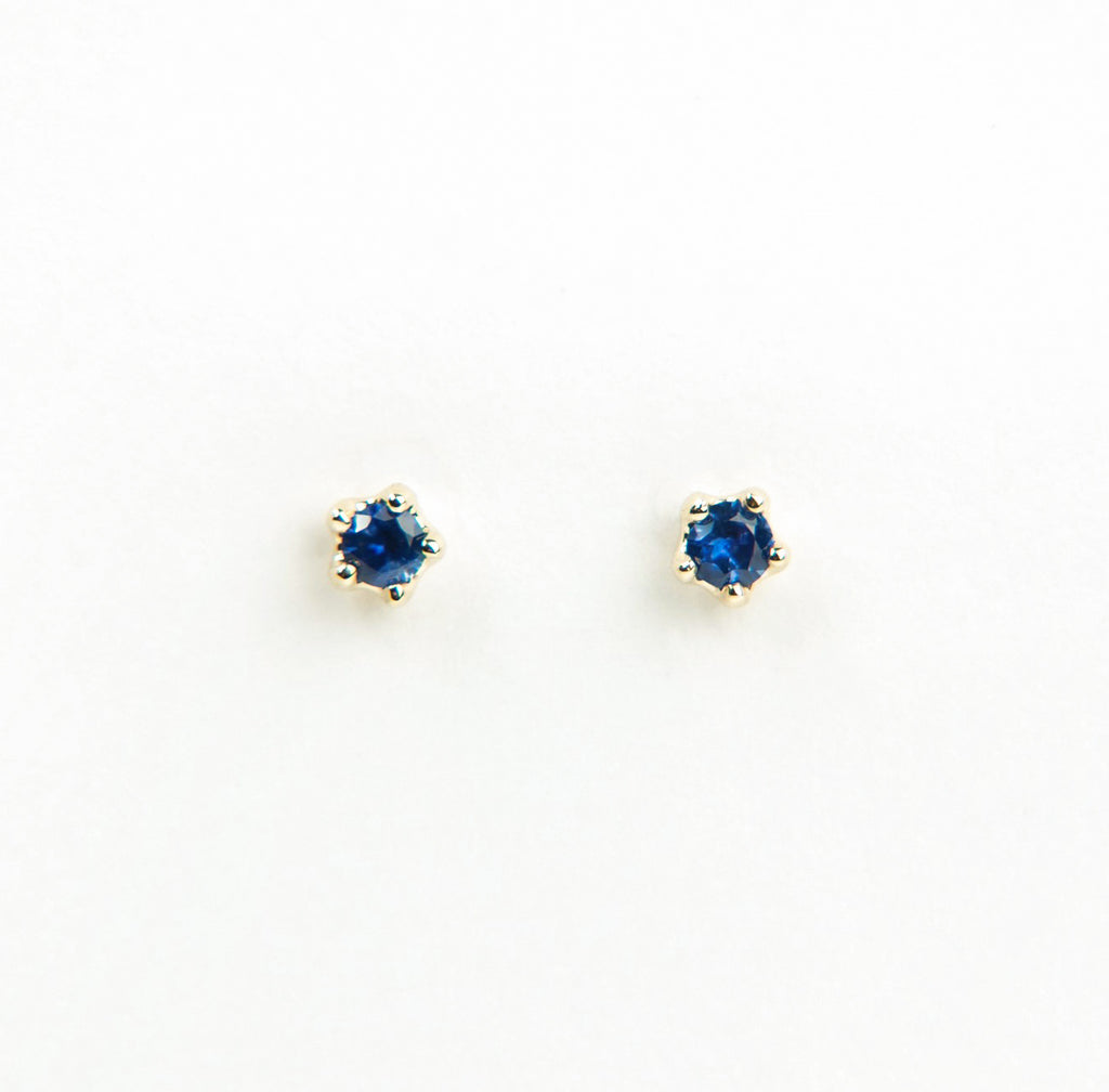 N + A - Blue Sapphire Studs