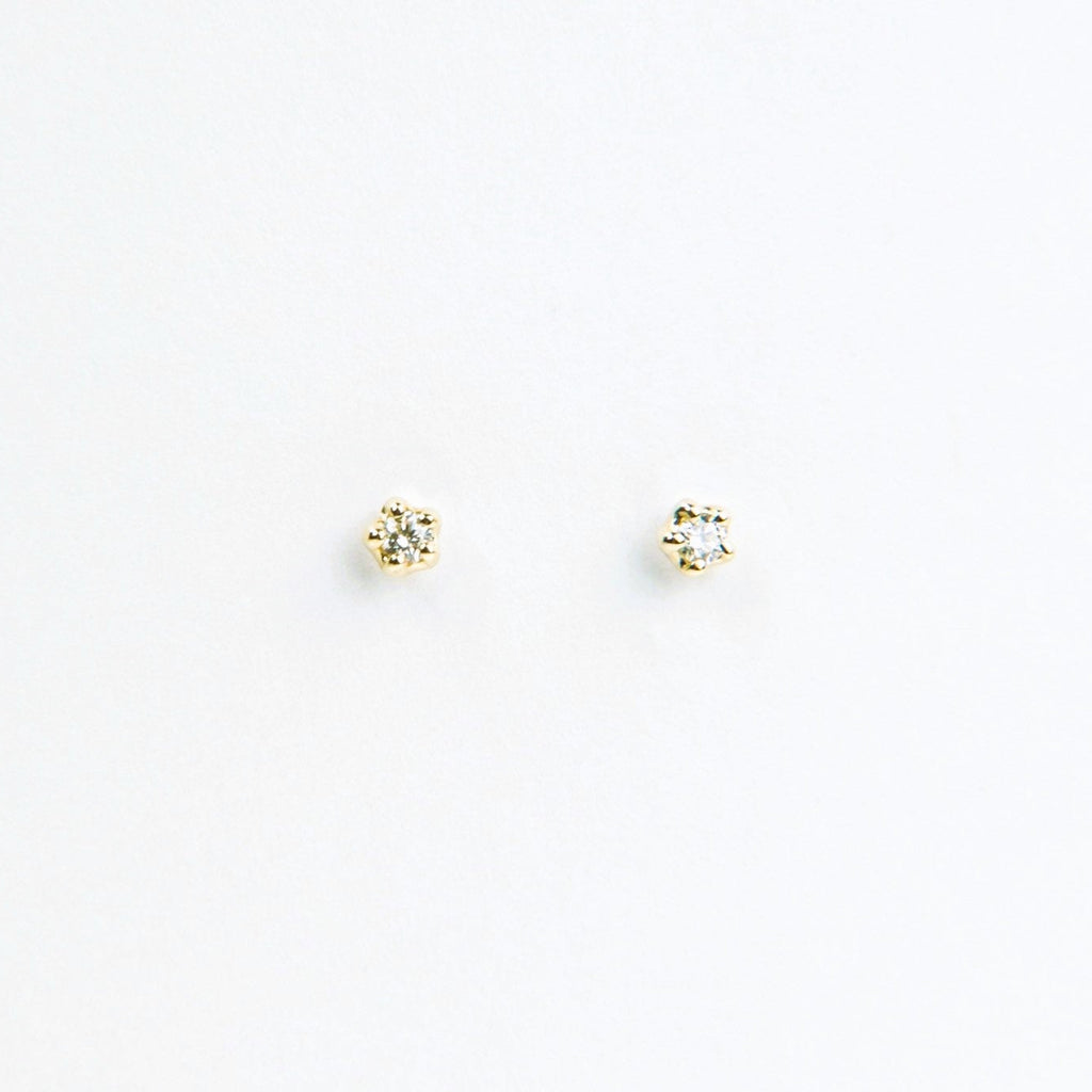 N + A - Diamond Stud Earrings - Small