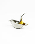 Bird shaped lemon squeezer on a white background