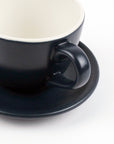 Fika Cup & Saucer - Slate Grey & White