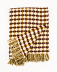 Burel Mountain Originals Blanket - Azuelo Multi - Wine & Camel