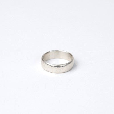 Black Barc - Hammered Band - Sterling Silver