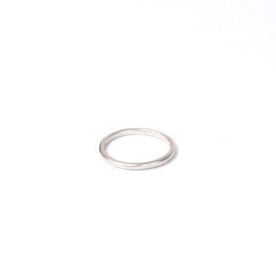 Black Barc - Round Band - Sterling Silver - Size 5
