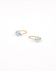 Carla Caruso - Wide Arch Earrings - Aquamarine