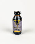 Bottle of Marionberry syrup on a white background