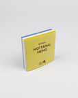Memo pad titled 'MOTTAINAI MEMO' on a white background
