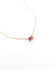Suzanne Kalan - 14k Gold Amalfi Mini Pendant - Red Ombre