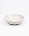 White ceramic bowl on a white background