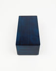 Blue rectangular box on a white background