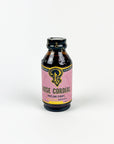 Bottle of Rose Cordial on a white background