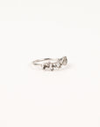 Suzanne Kalan - 14k Gold Amalfi Blend Half Band - White Topaz - Size 7