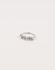 Suzanne Kalan - 14k Gold Amalfi Blend Half Band - White Topaz - Size 7