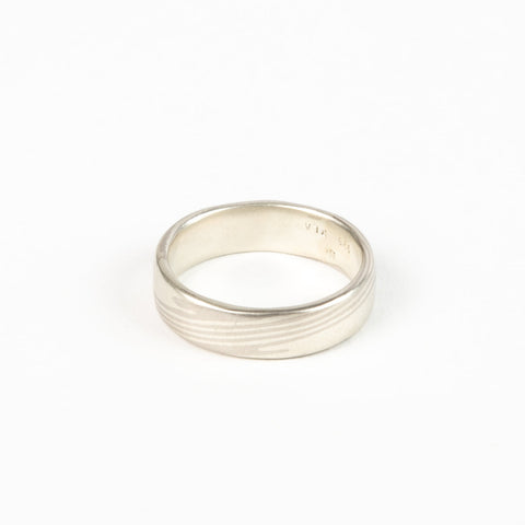 Black Barc - Mokumegane Ring - Platinum & Silver, Size 8