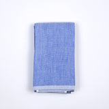 Yoshii Chambray Bath Towels - Two Tone Blue - Hand Towel