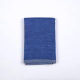 Yoshii Chambray Bath Towels - Two Tone Blue - Wash Towel