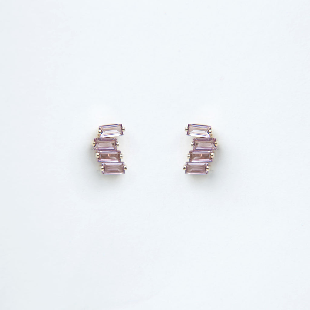 Suzanne Kalan - 14k Gold Amalfi Post Earrings - Rose de France