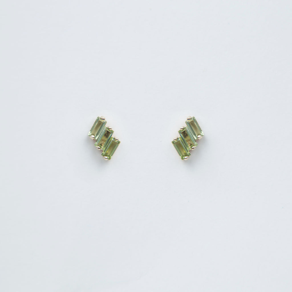 Suzanne Kalan - 14k Gold Amalfi Stud Earrings - Peridot
