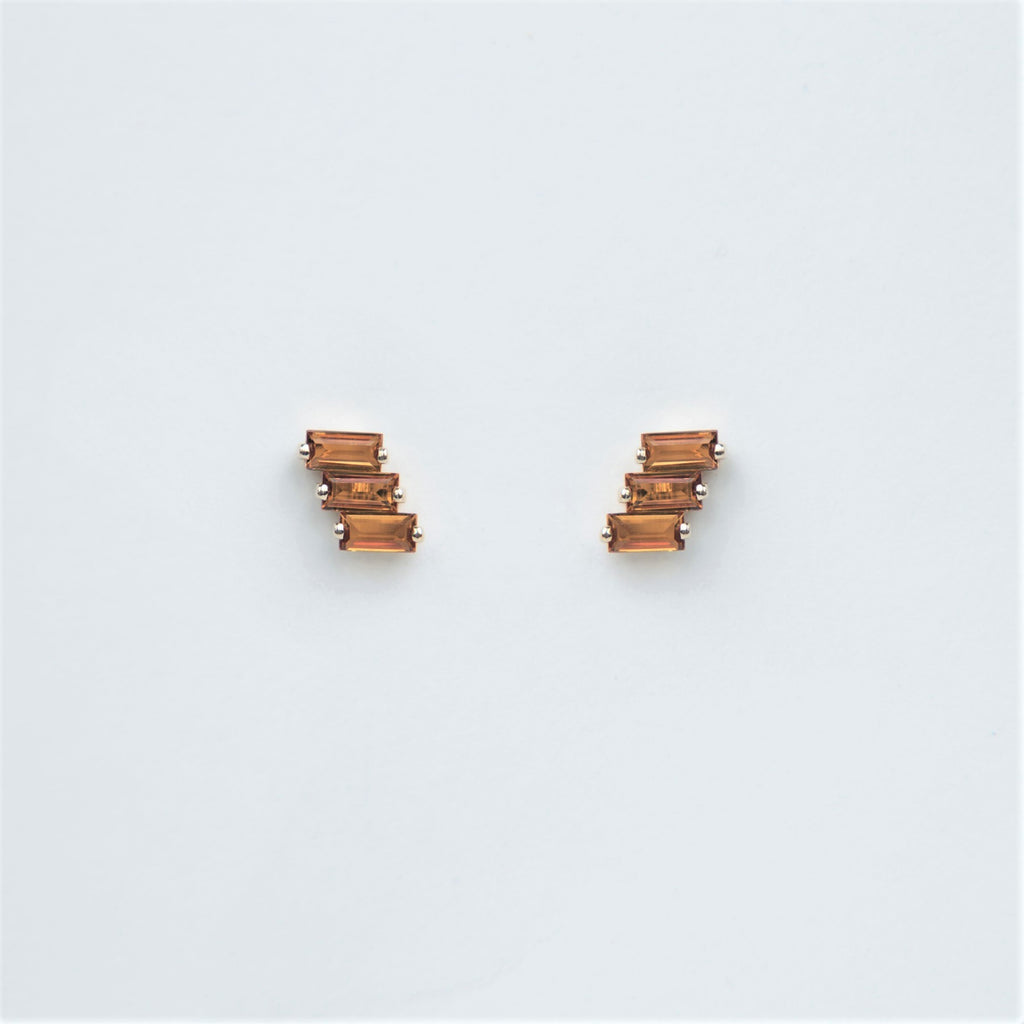 Suzanne Kalan - 14k Gold Amalfi Stud Earrings - Citrine