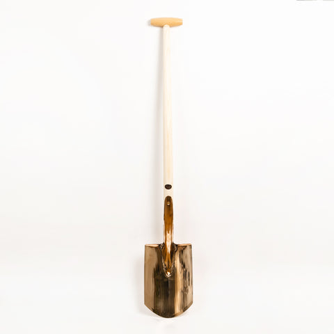 bronze garden spade with long handle