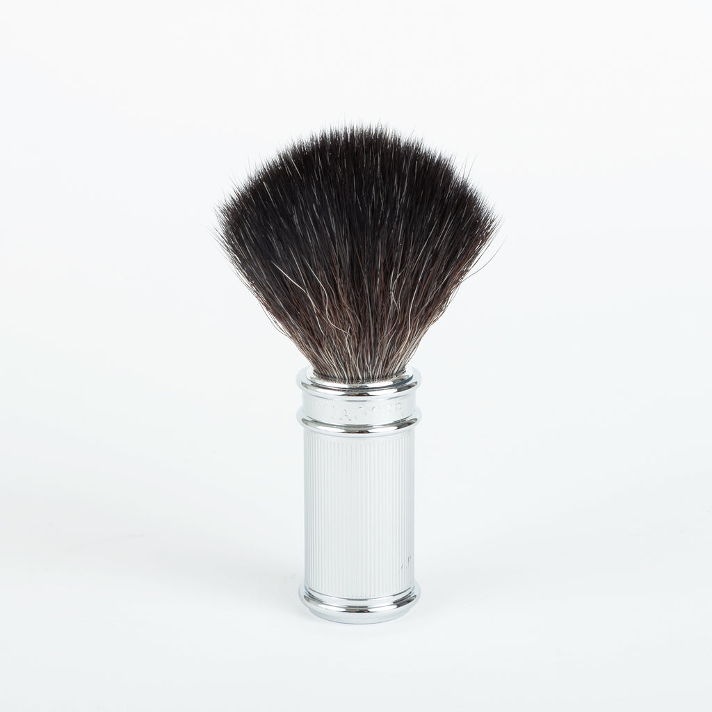 Edwin Jagger Shaving Brush - Lined Chrome