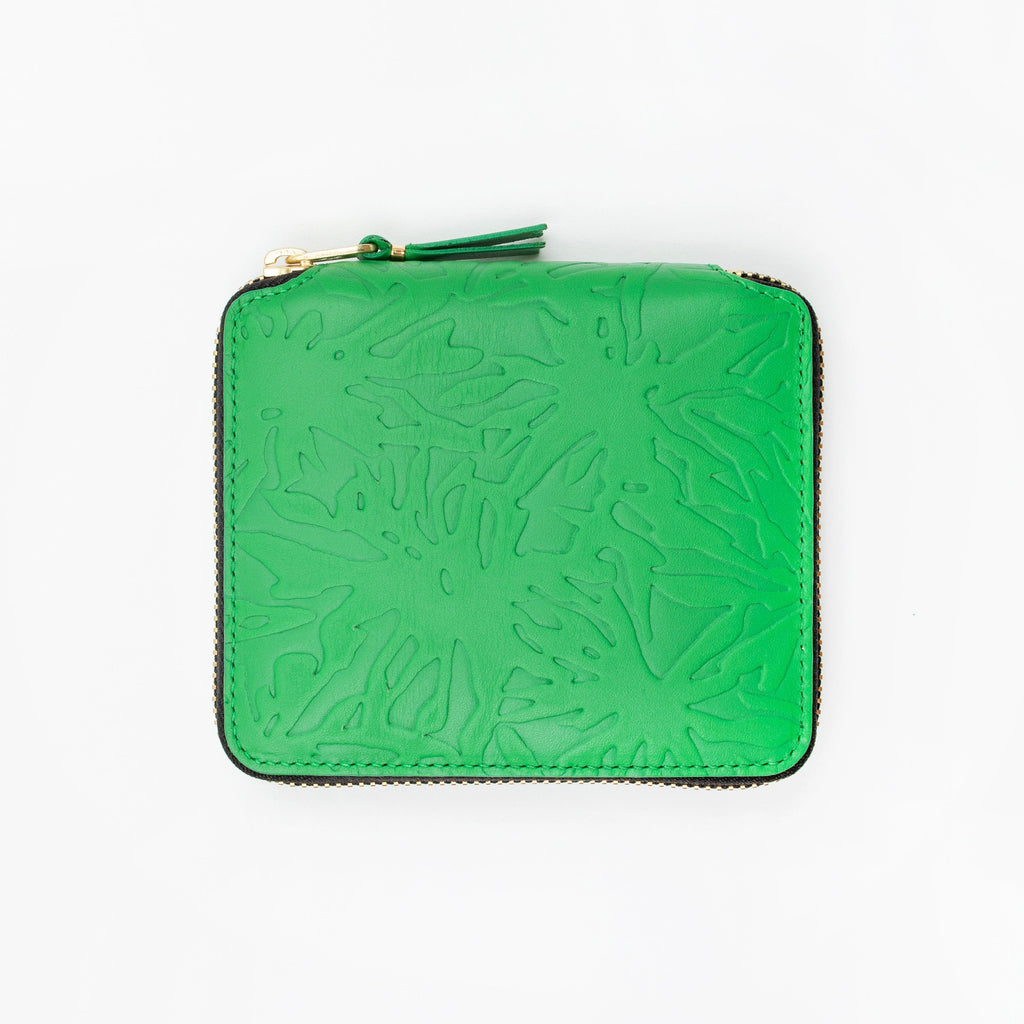 Comme des Garcons Wallets - Forest Embossed - SA2100 Large Wallet - Green