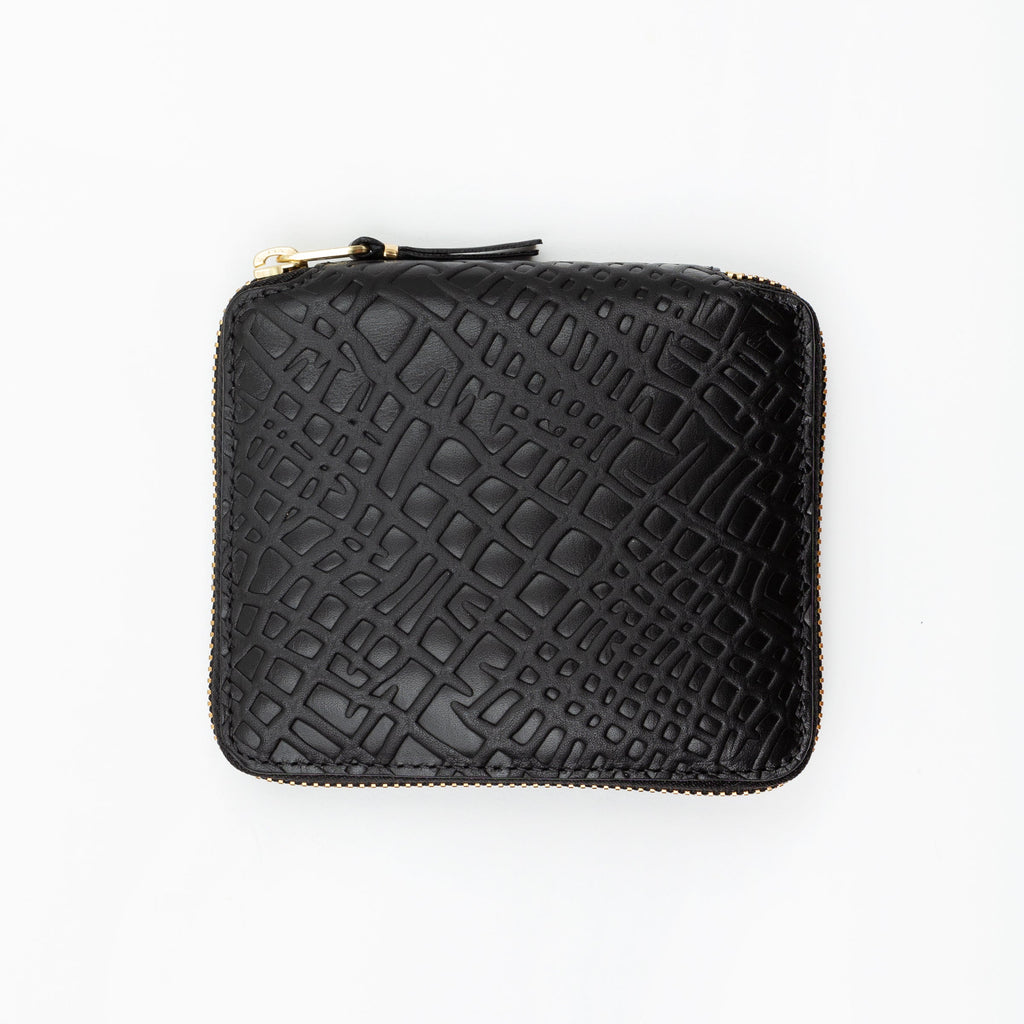 Comme des Garcons Wallets - Roots Embossed - SA2100 Large Wallet - Black
