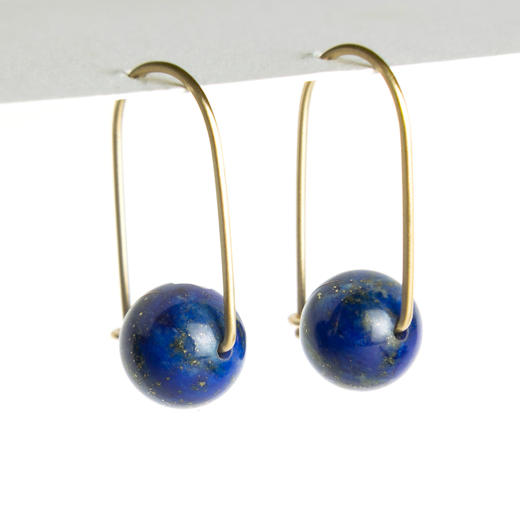 Carla Caruso - Wide Arch Earrings - Lapis