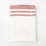 Senshu End Stripe Red Bath Towels